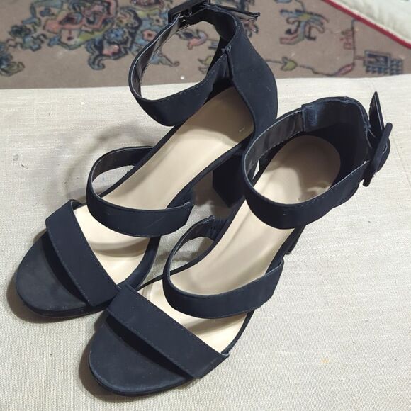 Windsor Gotta Have It Nubuck Platform Block Heels sz9 - Picture 2 of 4